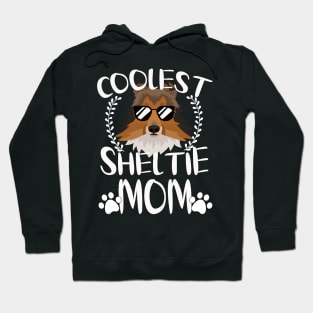 Glasses Coolest Sheltie Dog Mom Hoodie